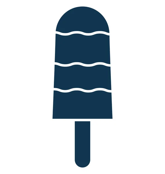 Popsicle Vector Icon Editable — Stock Vector