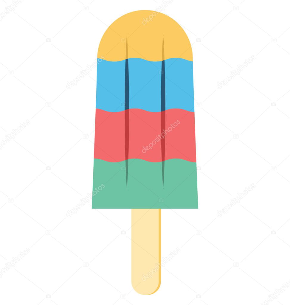 Popsicle Vector Icon   editable