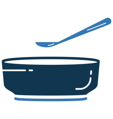 Çorba vektör simge tasarlamak tamamen düzenlenebilir izole