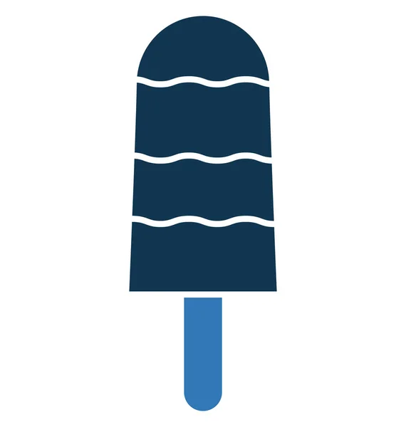 Popsicle Vector Icon Editable — Stock Vector