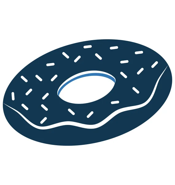 Donut Vector Icône Modifiable — Image vectorielle