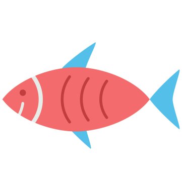 Balık vektör simge düzenlenebilir