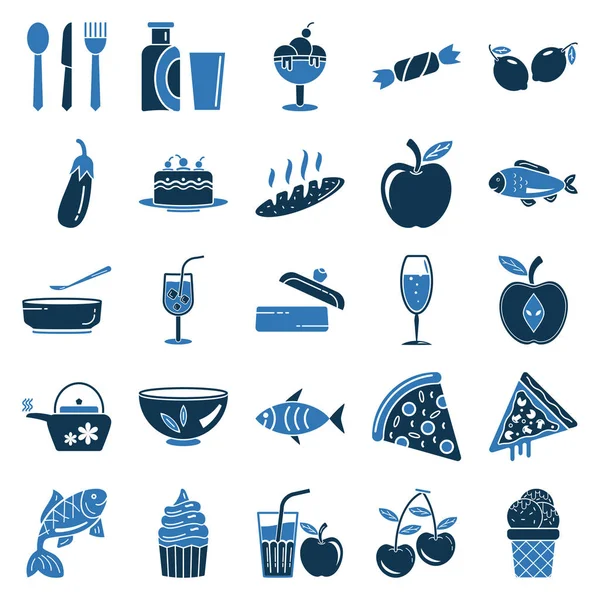 Food and Drink Isolated Vector icons editable