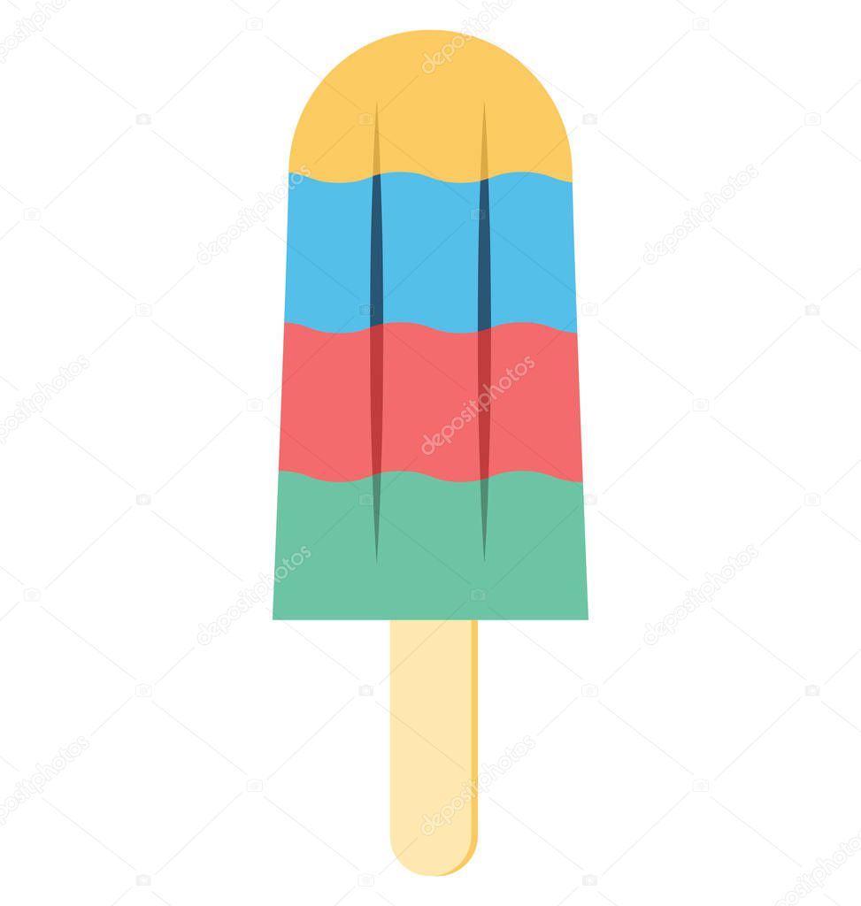 Popsicle Vector Icon  editable
