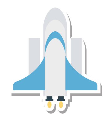 Uçak izole vektör simge düzenlenebilir