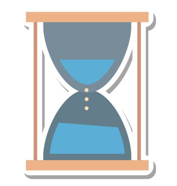 Kum saati izole vektör simge düzenlenebilir