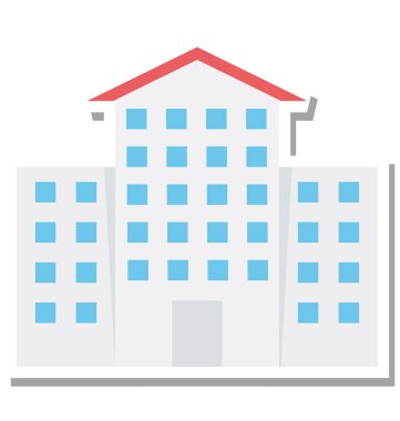 Okul vektör simge düzenlenebilir izole