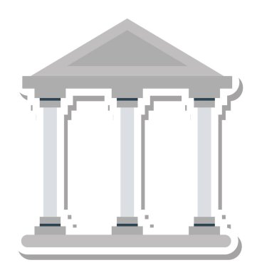 Okul vektör simge düzenlenebilir izole