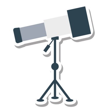 Teleskop vektör simge düzenlenebilir izole