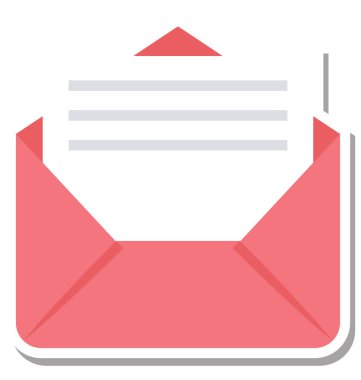 E-posta vektör simge düzenlenebilir izole