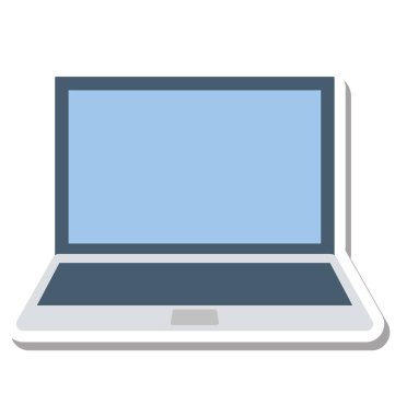 Dizüstü vektör simge düzenlenebilir izole