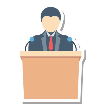 Konuşma izole vektör simge düzenlenebilir