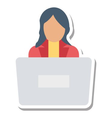 Öğretmen izole vektör simge düzenlenebilir