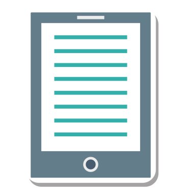 IPad izole vektör simge düzenlenebilir