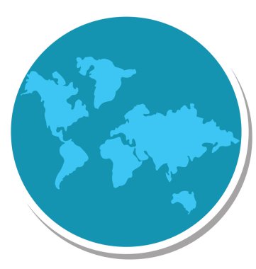 Globe izole düzenlenebilir vektör simge