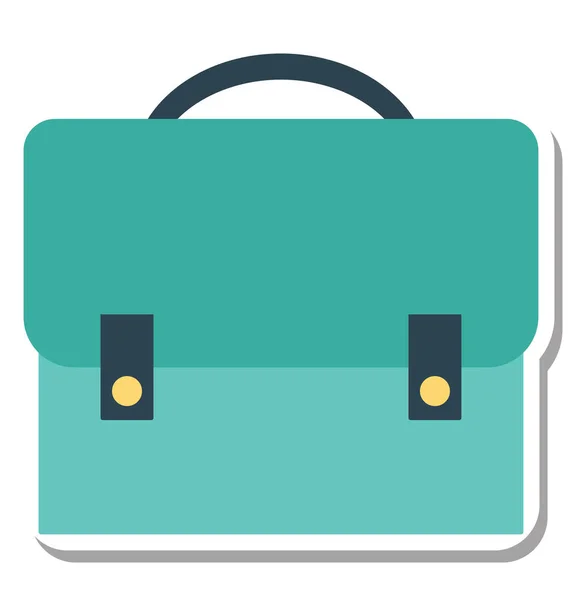 School Bag Isolated Vector Icon Editable — Stock Vector