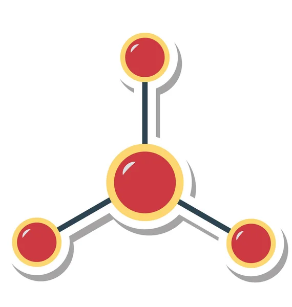 Atom Icono Vectorial Aislado Editable — Archivo Imágenes Vectoriales