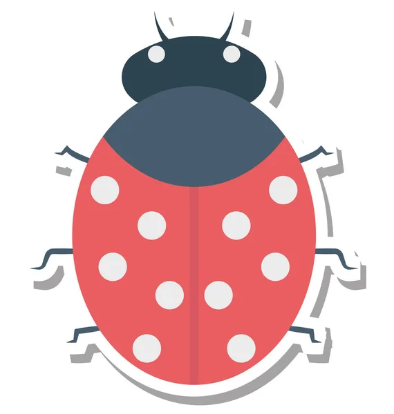 Bug Isolated Vector Icon Editável — Vetor de Stock