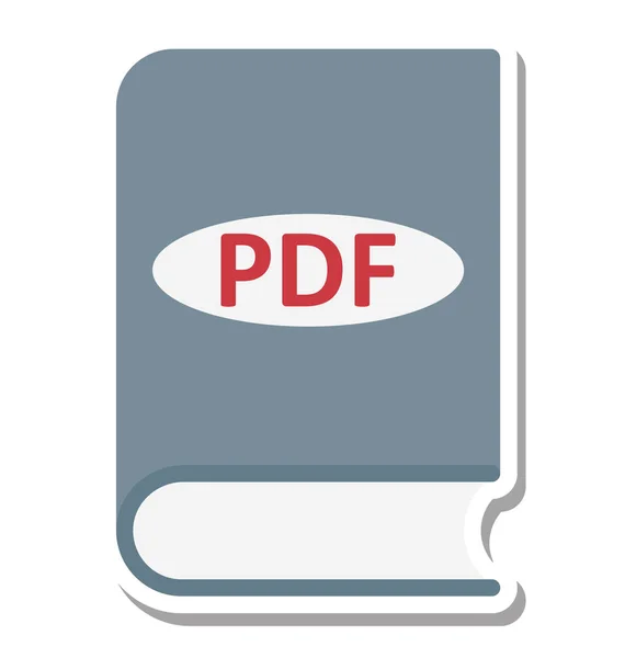 Pdf Книга Isolated Vector Icon — стоковый вектор