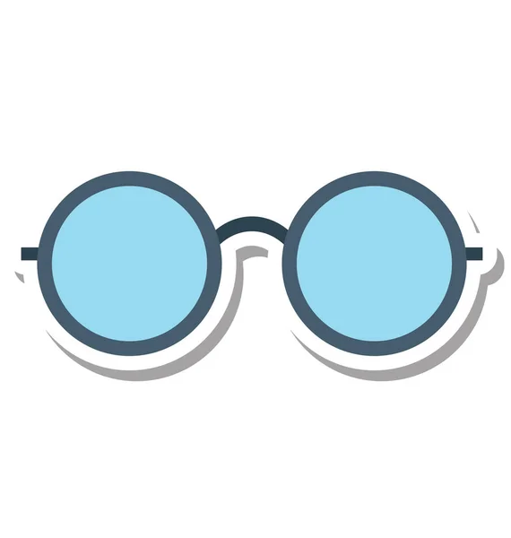 Glasses Isolated Vector Icon Editable — Stock Vector