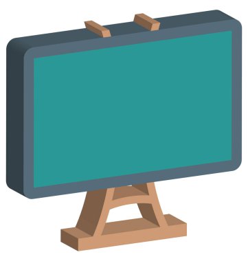 Beyaz tahta vektör simge düzenlenebilir izole