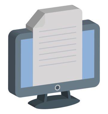 Bulut belge vektör simgesi