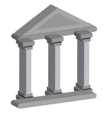 Okul vektör simge düzenlenebilir izole