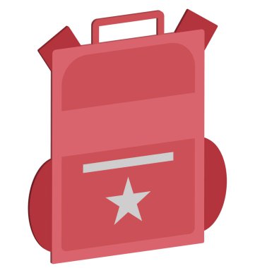 Sırt çantası vektör simge düzenlenebilir izole