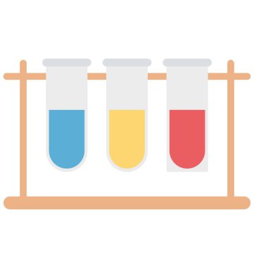 Örnek tüp izole vektör simge düzenlenebilir