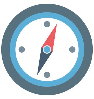 İzole vektör simge düzenlenebilir saat