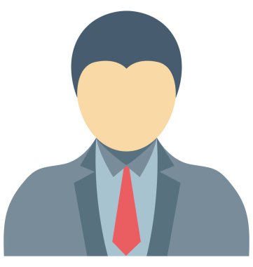 İşadamı vektör simge düzenlenebilir izole