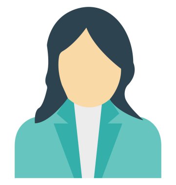 Danışman izole vektör simge düzenlenebilir