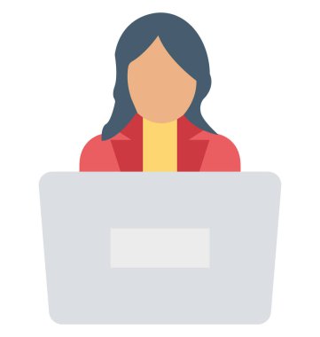 Öğretmen izole vektör simge düzenlenebilir