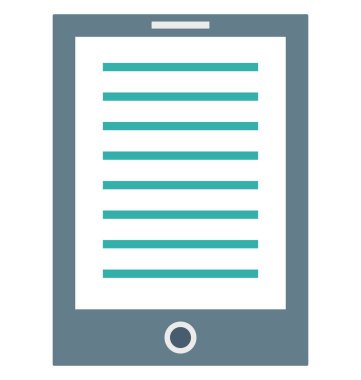 IPad izole vektör simge düzenlenebilir