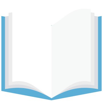  Açık kitap vektör simge düzenlenebilir izole