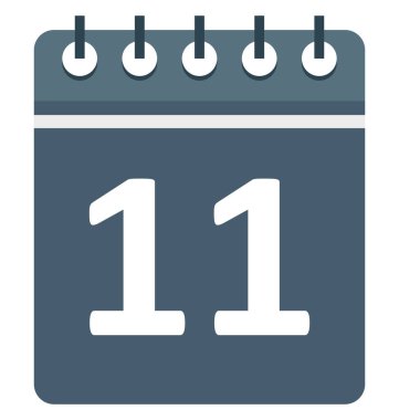 Takvim vektör simge düzenlenebilir izole