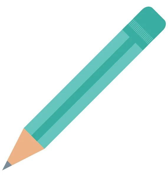 Icône Vectorielle Isolée Crayon Modifiable — Image vectorielle