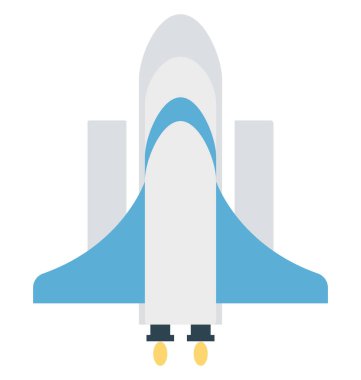 Uçak izole vektör simge düzenlenebilir