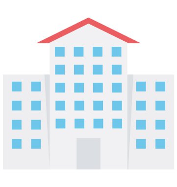 Okul vektör simge düzenlenebilir izole