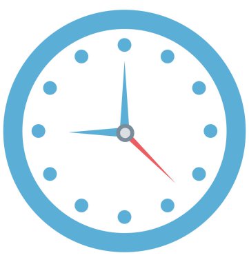 İzole vektör simge düzenlenebilir saat