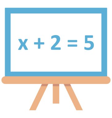 Matematik toplam izole vektör simge düzenlenebilir