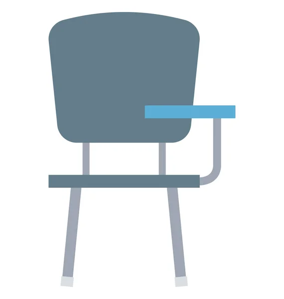 Φοιτητής Καρέκλα Απομονωμένες Διάνυσμα Εικονίδιο Επεξεργάσιμο — Διανυσματικό Αρχείο