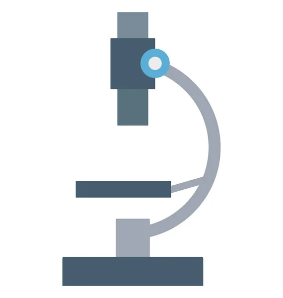 Microscopio Aislado Vector Icono Editable — Vector de stock