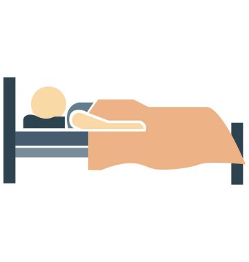 Yatak vektör simge düzenlenebilir 