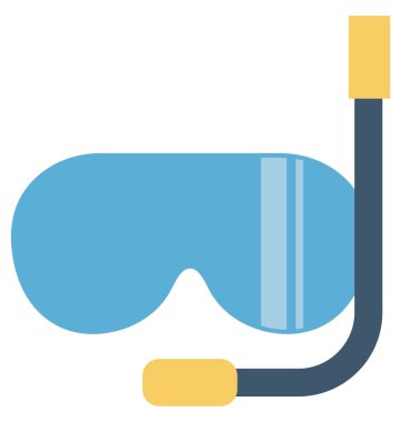 Şnorkel vektör simge düzenlenebilir 