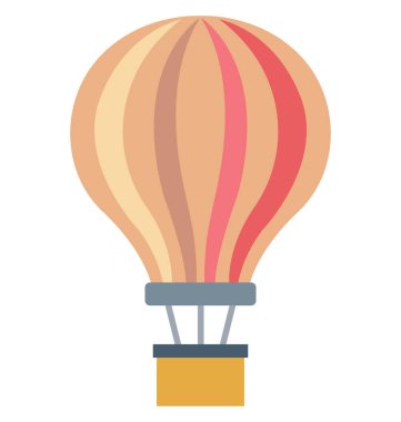 Sıcak hava balon vektör simge düzenlenebilir 