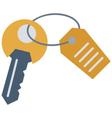 Anahtar vektör simge düzenlenebilir 