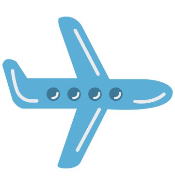 Uçak vektör simge düzenlenebilir 