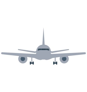 Uçak vektör simge düzenlenebilir 