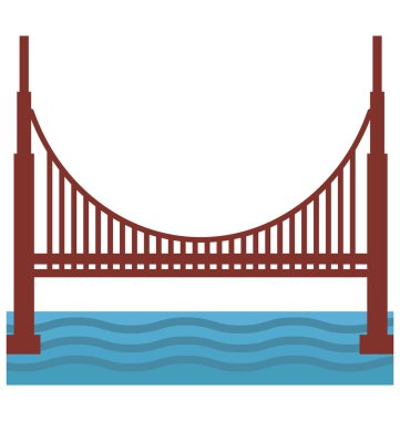 Tower Bridge vektör simge düzenlenebilir